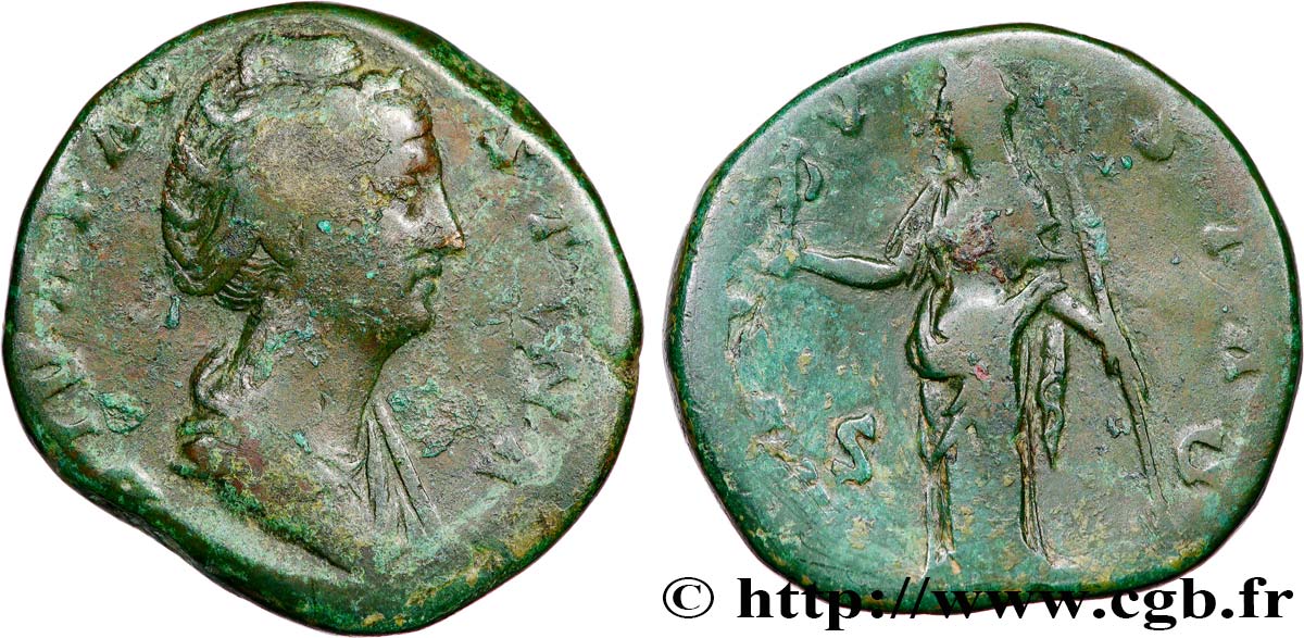 FAUSTINE MÈRE Sesterce TB+