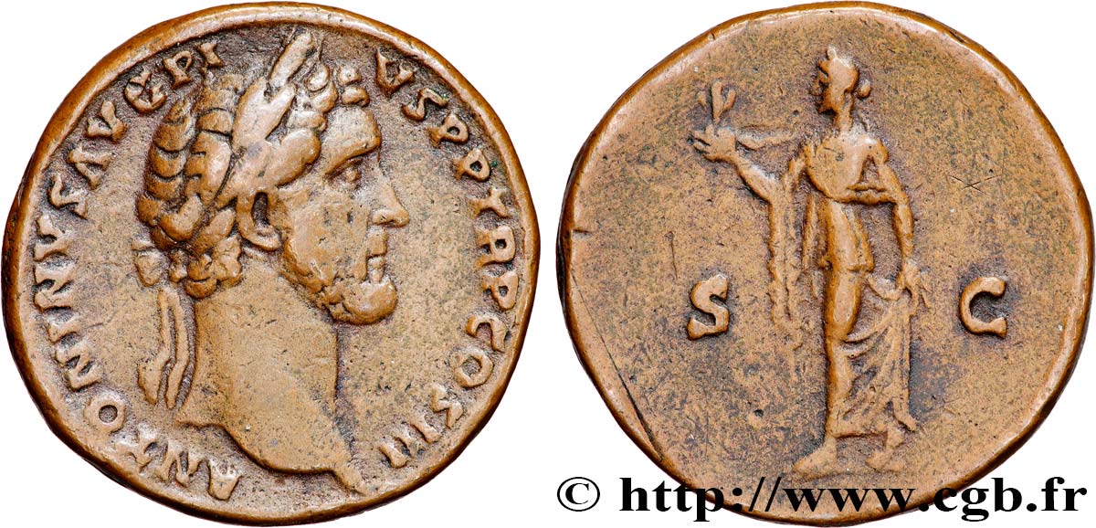 ANTONINUS PIUS Sesterce XF