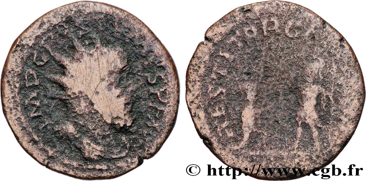 POSTUMUS Double sesterce VF