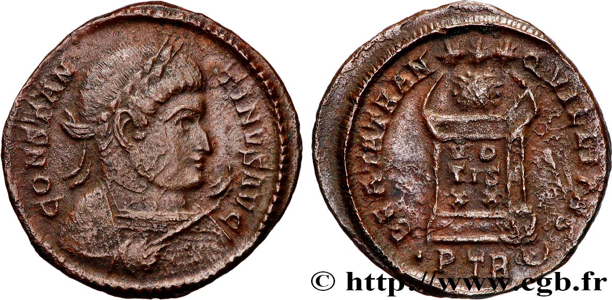 CONSTANTINUS I DER GROßE Centenionalis ou nummus fVZ/SS