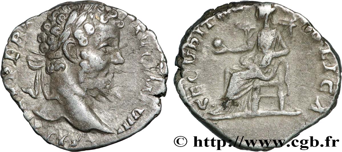 SEPTIMIUS SEVERUS Denier AU/XF