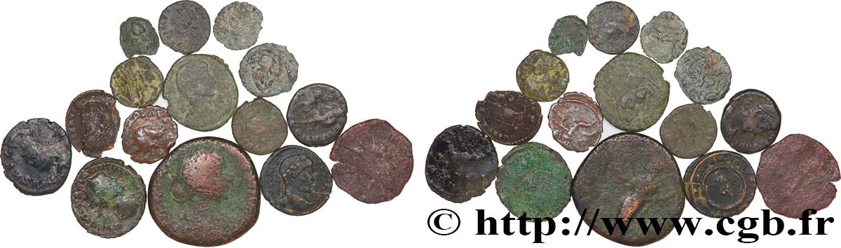 LOTS Lots de 15 monnaies lot