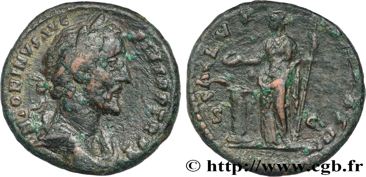 ANTONINUS PIUS As XF/VF