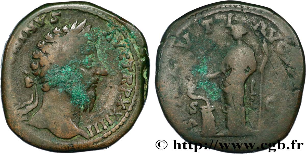 MARCUS AURELIUS Sesterce VF/VF