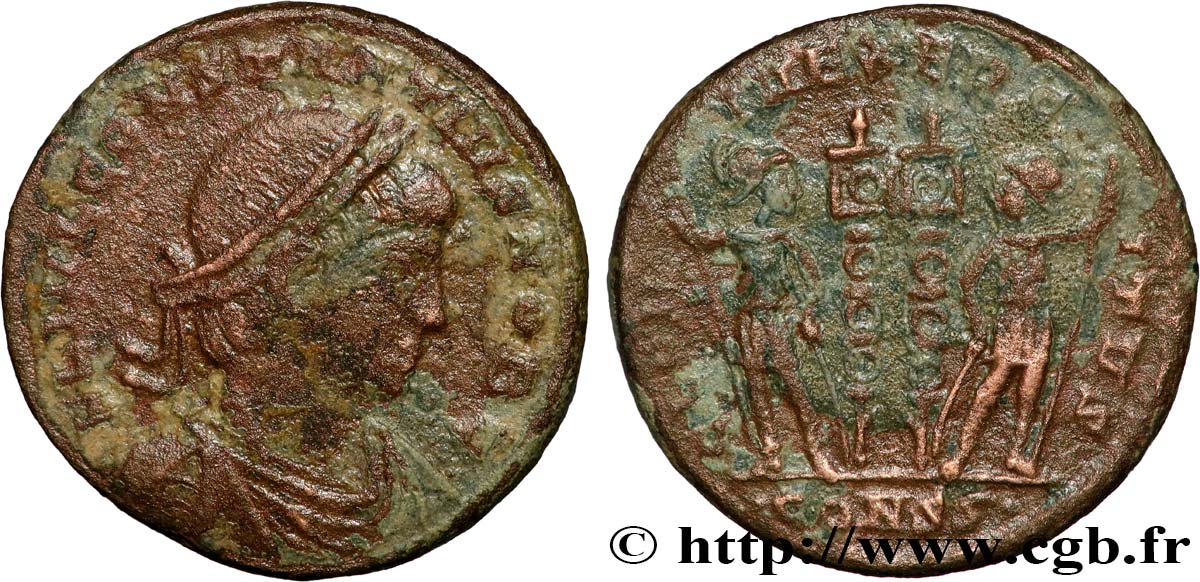 CONSTANTIUS II Centenionalis ou nummus VF