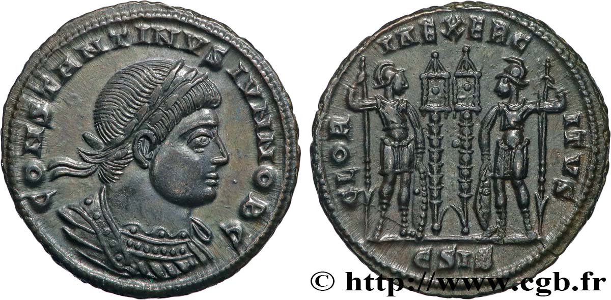 CONSTANTINE II Centenionalis ou nummus MS