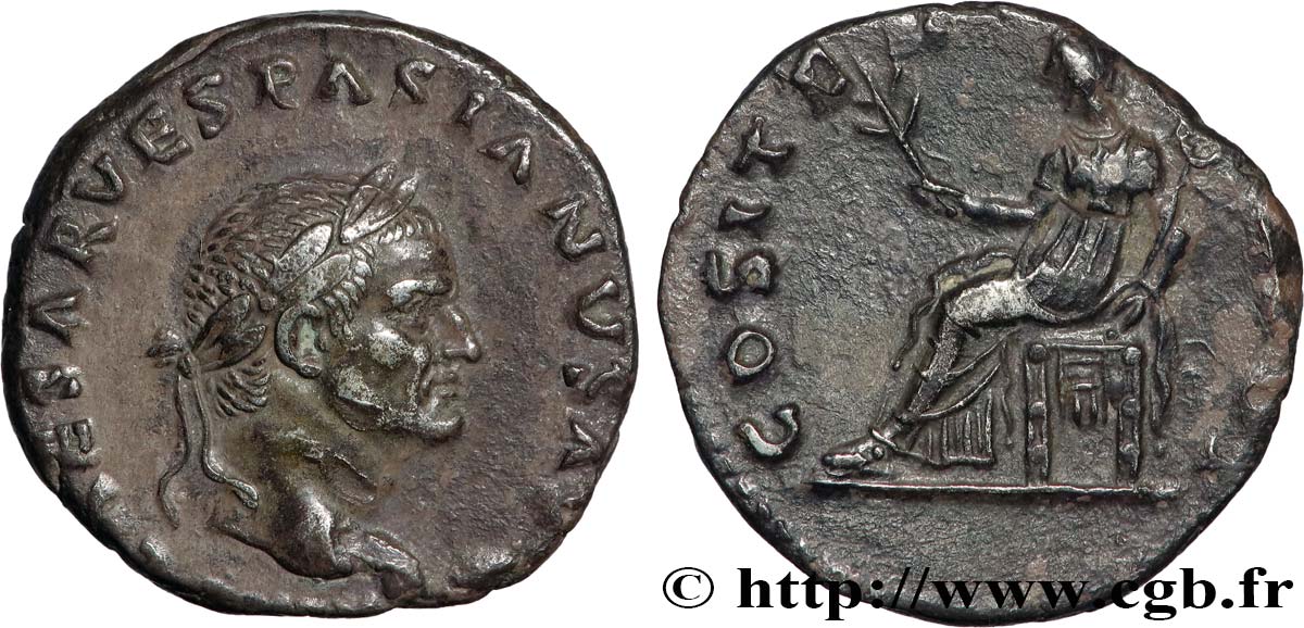 VESPASIANUS Denier AU