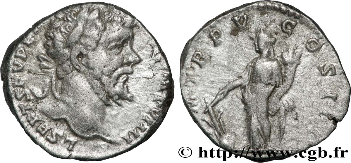 SEPTIMIUS SEVERUS Denier AU/XF