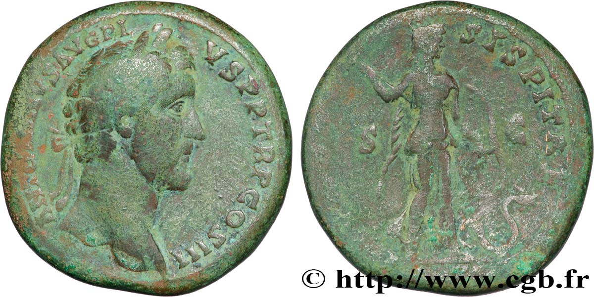 ANTONINUS PIUS Sesterce XF/VF