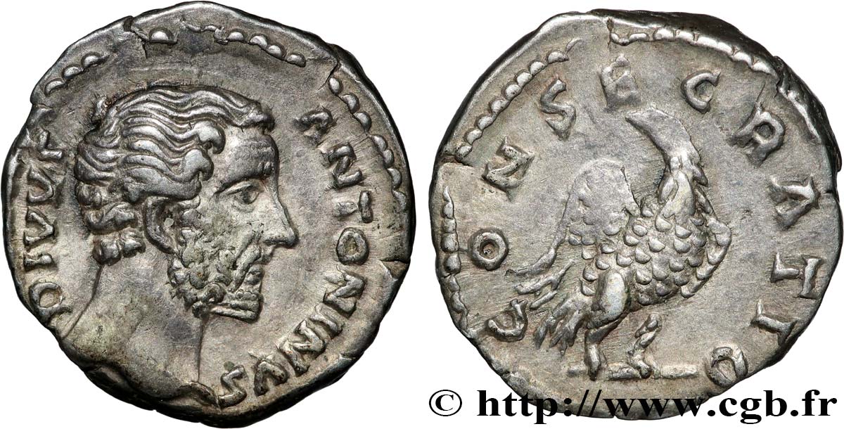 DIVUS ANTONINUS PIUS Denier AU