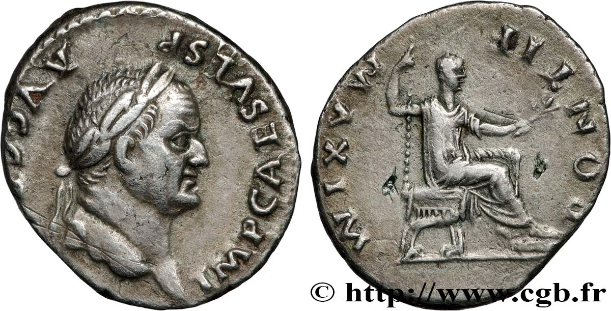 VESPASIANUS Denier AU