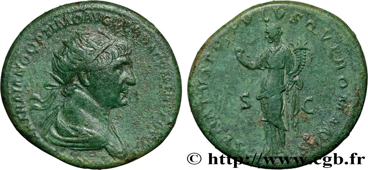 TRAJAN Dupondius, (MB, Æ 26) TTB+