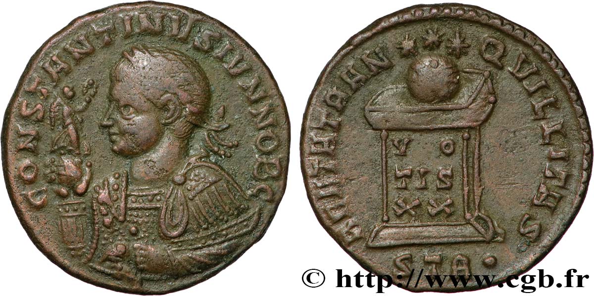 CONSTANTINE II Centenionalis ou nummus AU