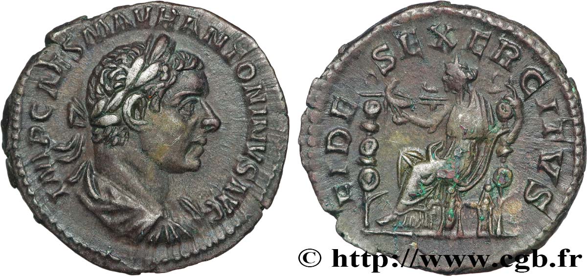 ELAGABALUS Denier AU/AU
