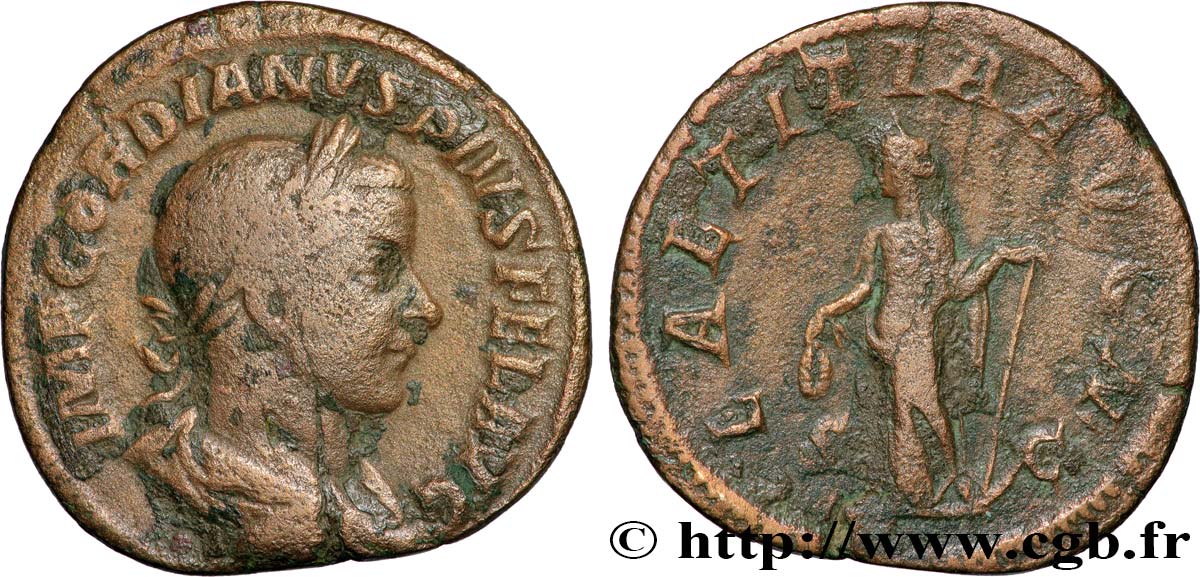 GORDIEN III Sesterce TB+/TB