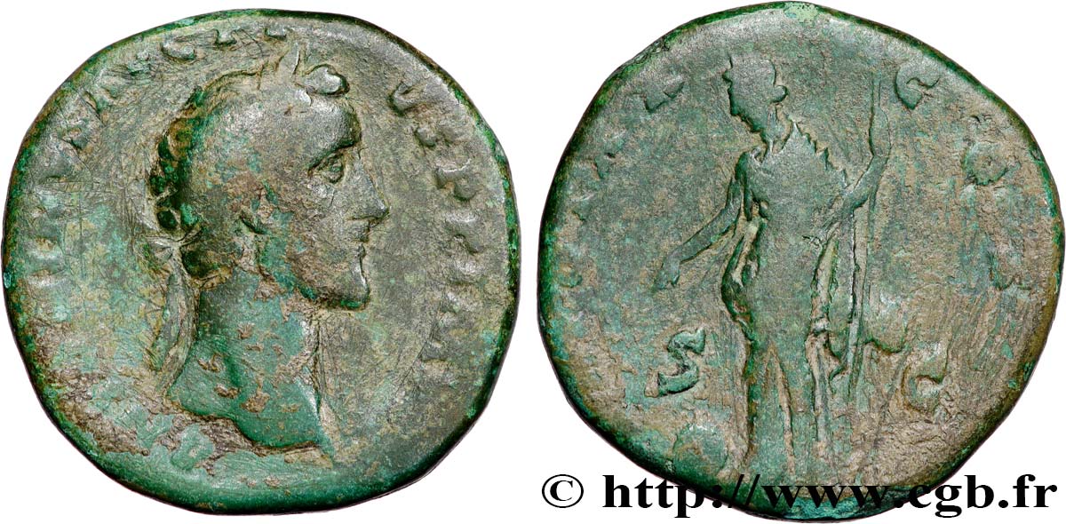 ANTONINUS PIUS Sesterce VF