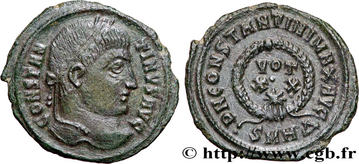 CONSTANTIN Ier LE GRAND Centenionalis ou nummus TTB+