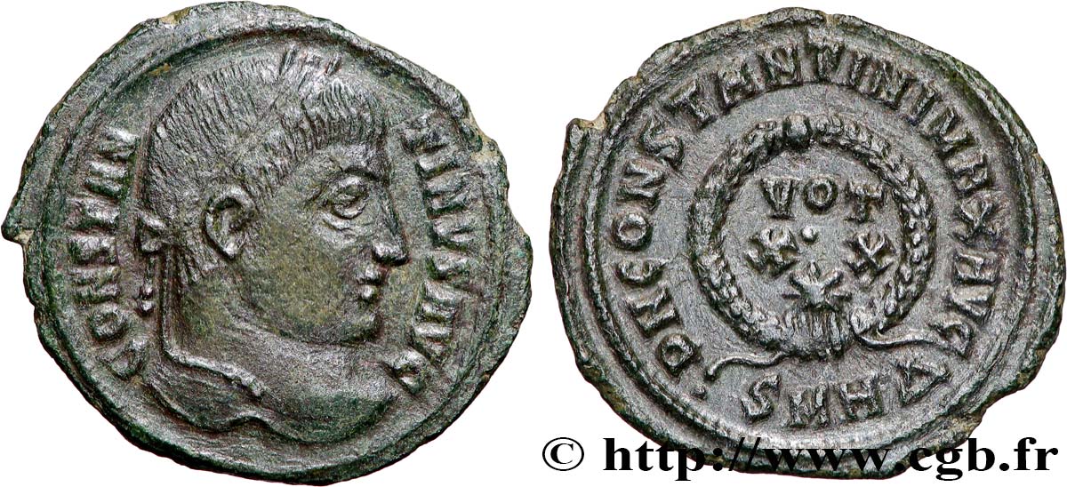 CONSTANTINE I THE GREAT Centenionalis ou nummus AU