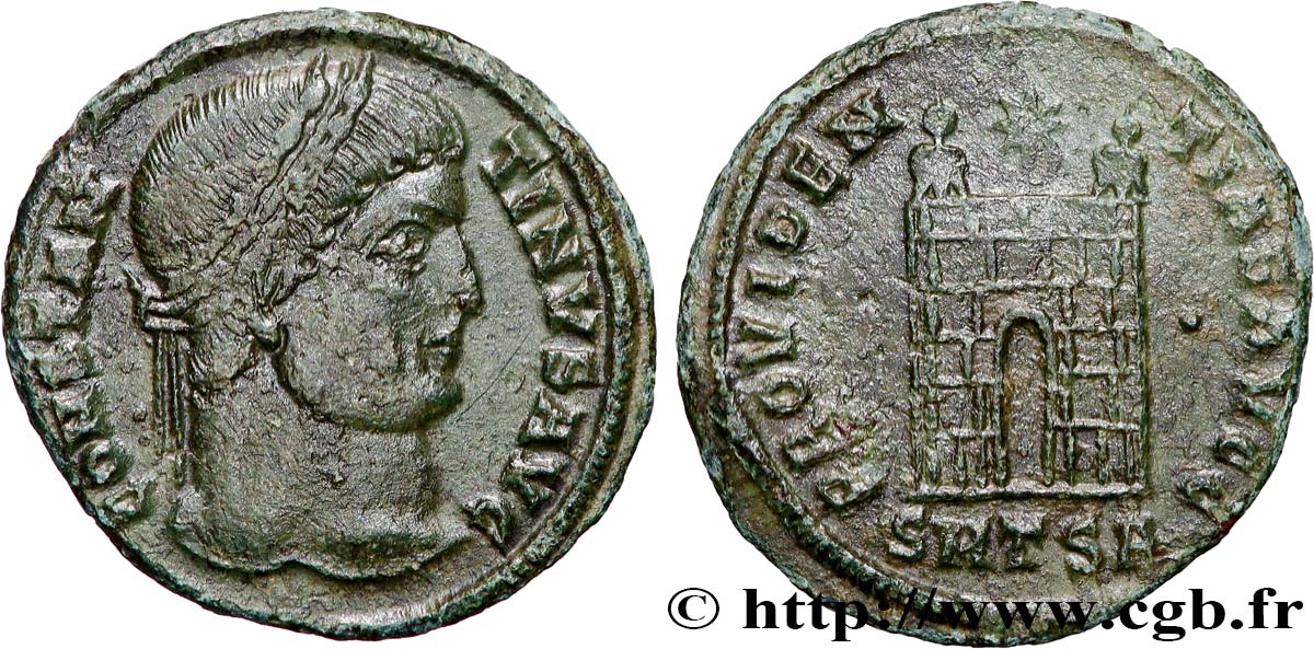 CONSTANTINE I THE GREAT Centenionalis ou nummus AU/XF