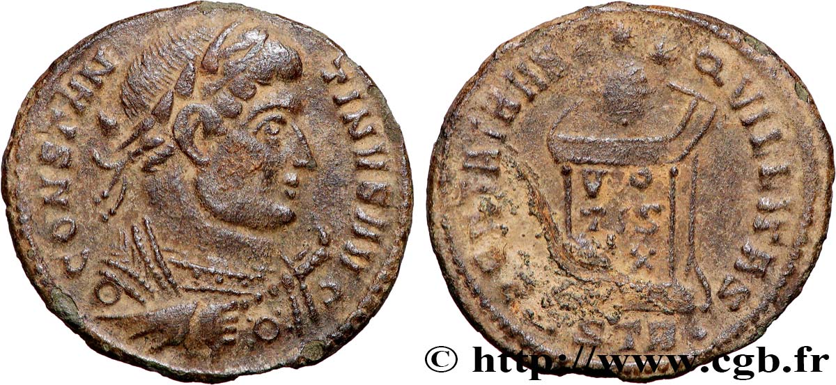 CONSTANTINO I EL MAGNO Centenionalis ou nummus MBC+