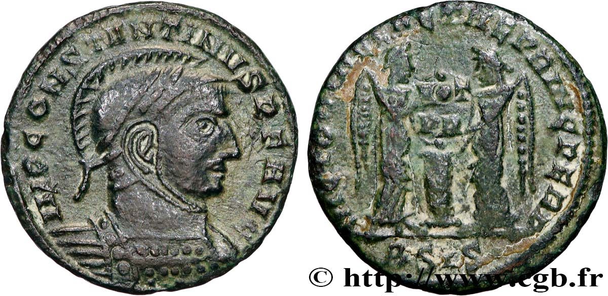 CONSTANTINE I THE GREAT Centenionalis ou nummus AU/XF