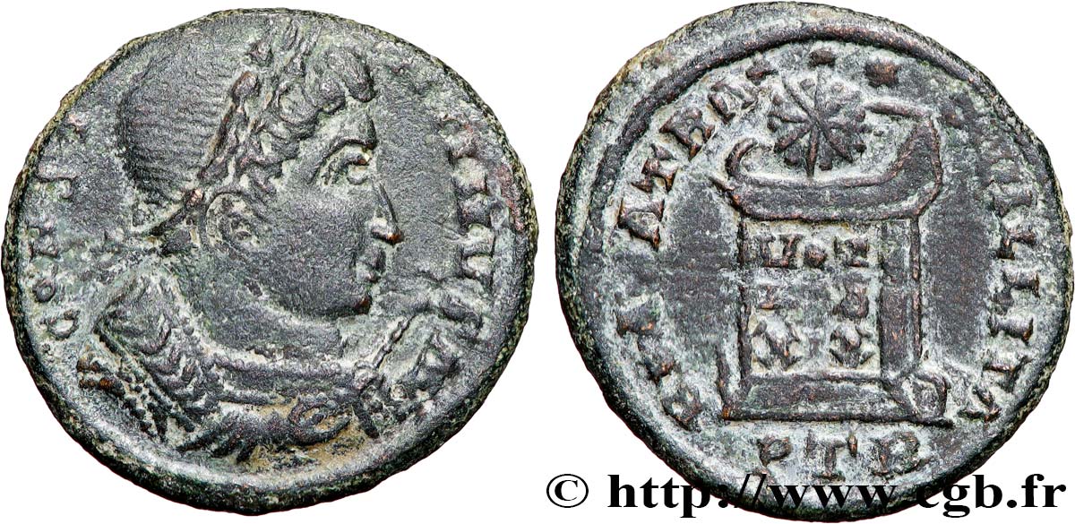 CONSTANTINO I EL MAGNO Centenionalis ou nummus MBC+