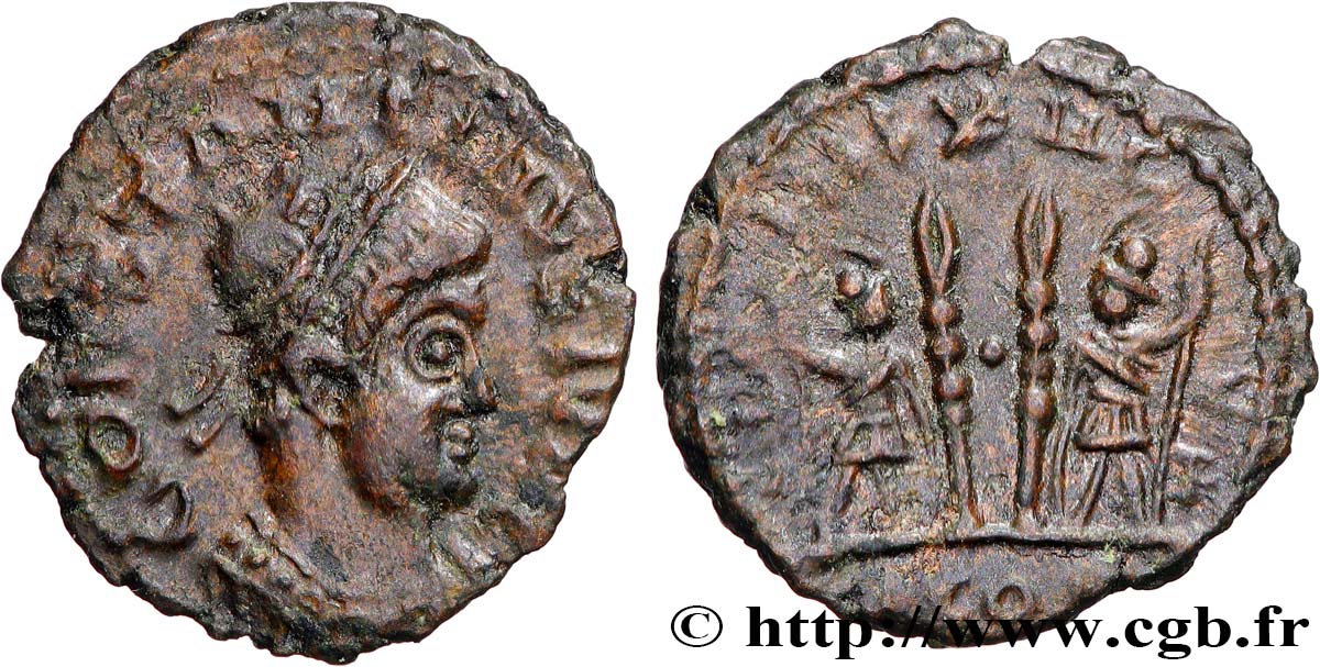 CONSTANTINE II Centenionalis ou nummus, imitation AU