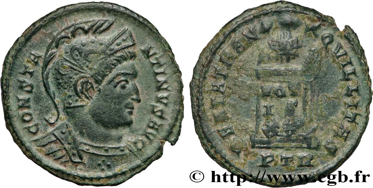 CONSTANTINE I THE GREAT Centenionalis ou nummus AU/XF