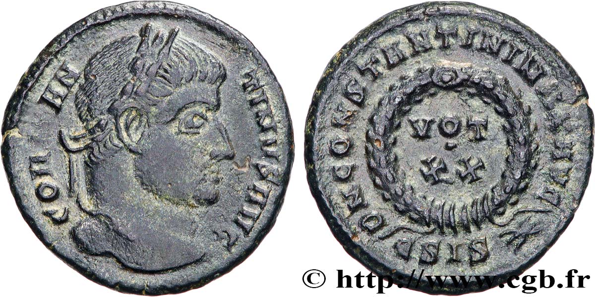 COSTANTINO I IL GRANDE Centenionalis ou nummus q.SPL