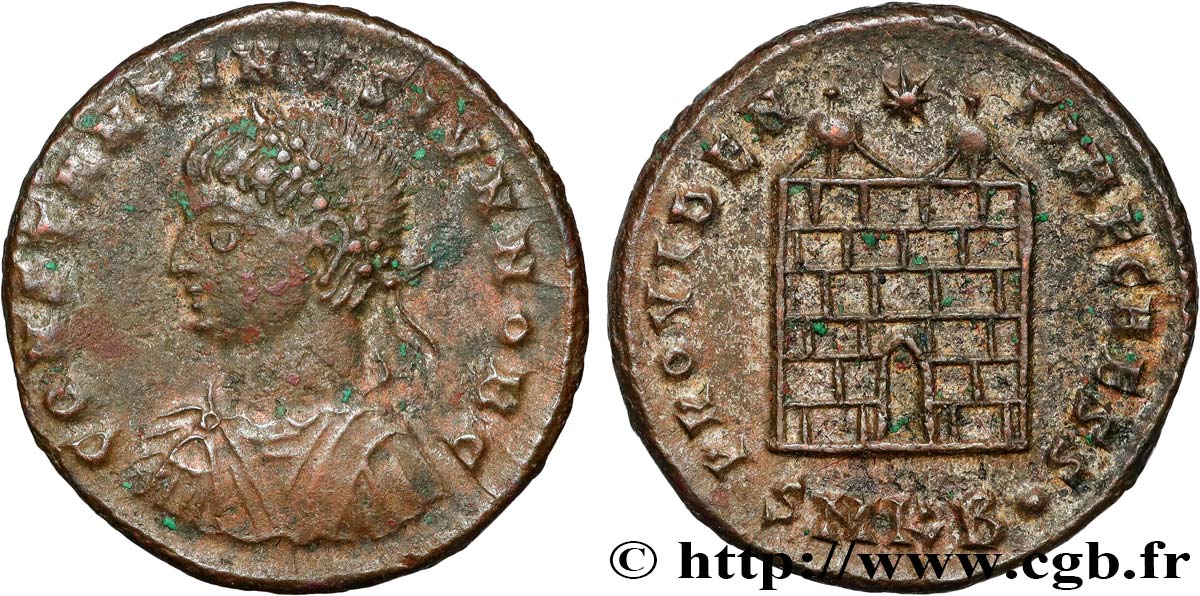 CONSTANTINE II Centenionalis ou nummus AU