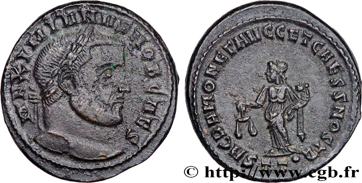 GALERIUS Follis ou nummus AU