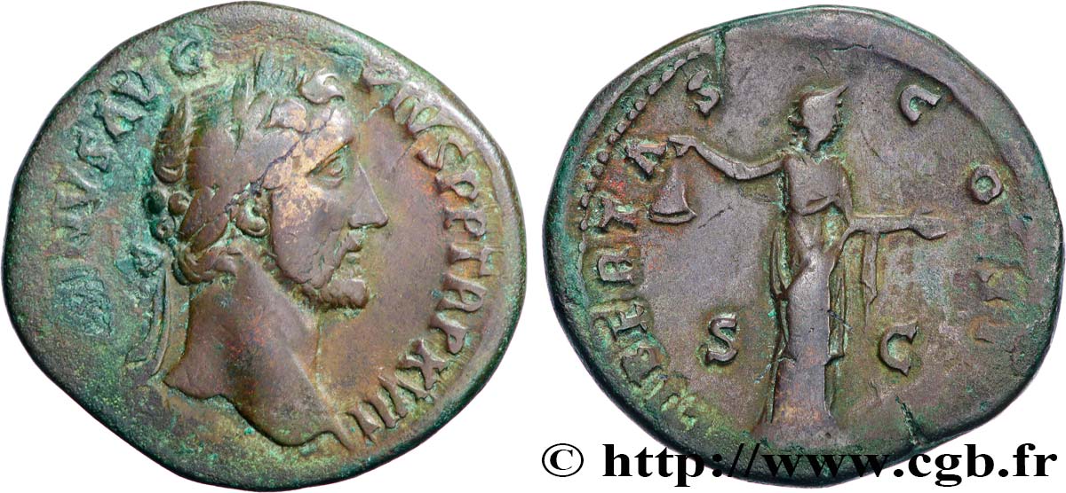 ANTONINUS PIUS Sesterce XF