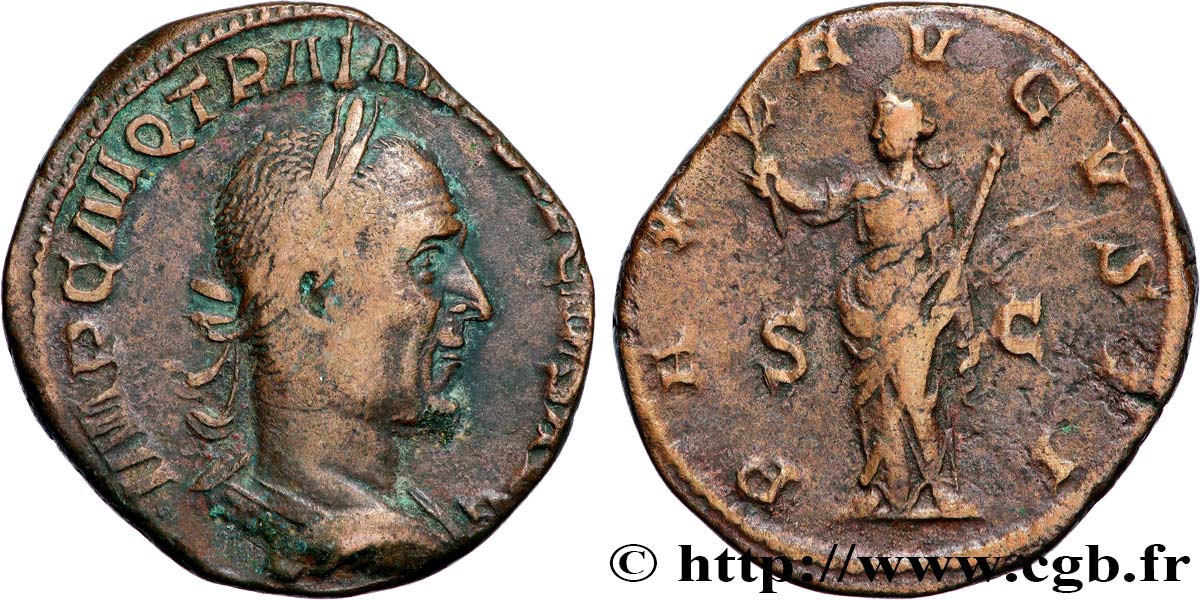 TRAIANUS DECIUS Sesterce SS/fSS