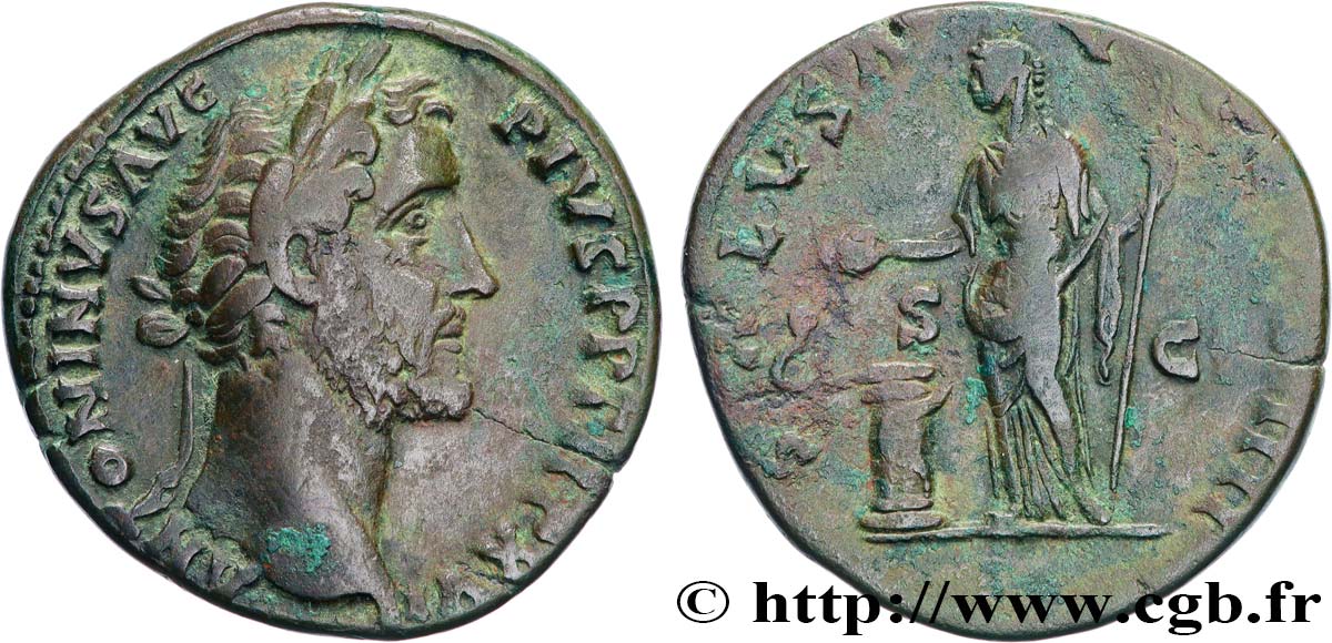 ANTONINUS PIUS Sesterce XF