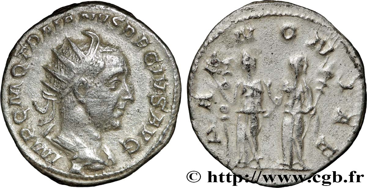 TRAJAN DECIUS Antoninien AU/XF