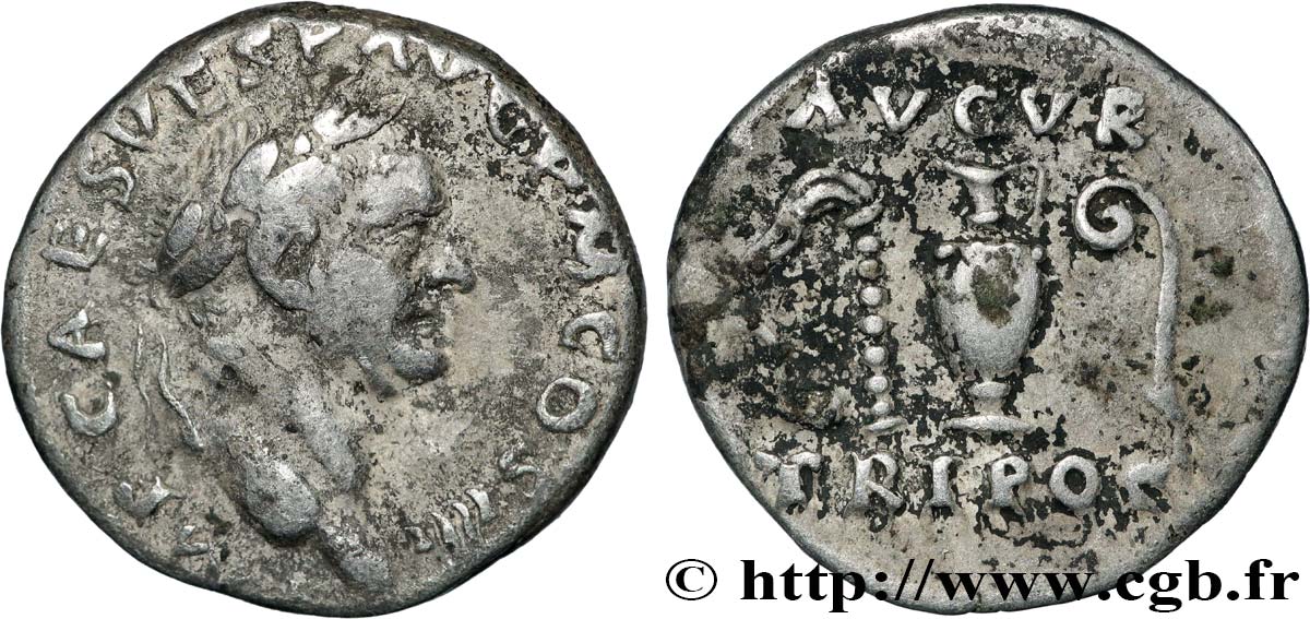 VESPASIAN Denier XF