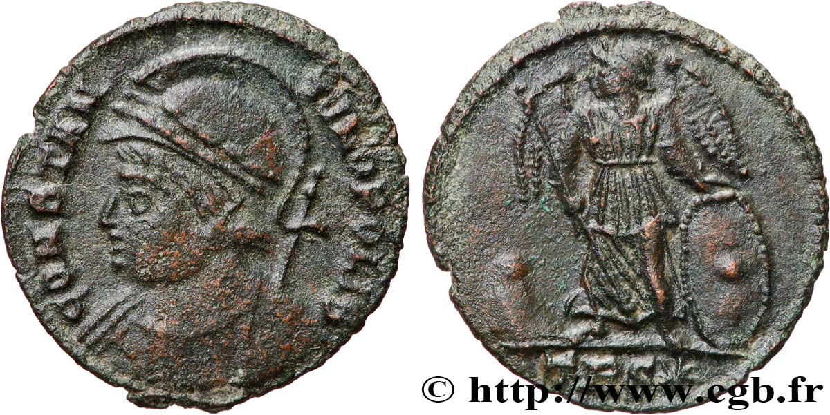 CONSTANTINOPLE Centenionalis ou nummus TTB+