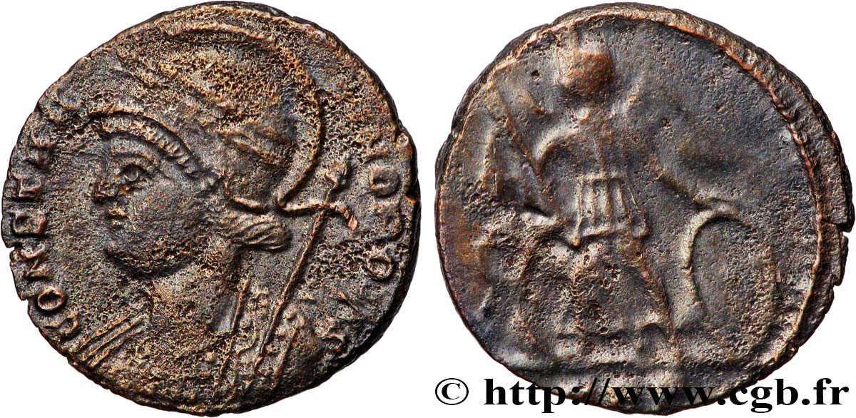 CONSTANTINOPLE Centenionalis ou nummus TTB+/TTB