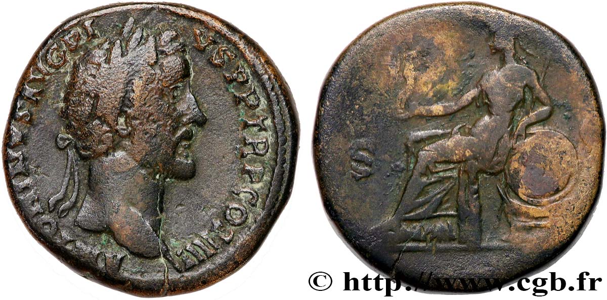 ANTONINUS PIUS Sesterce VF