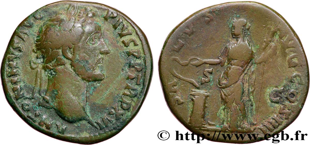 ANTONINUS PIUS Sesterce SS/fSS