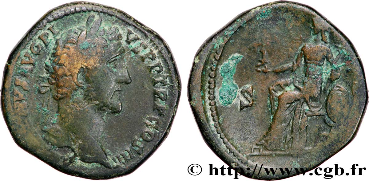 ANTONINUS PIUS Sesterce VF