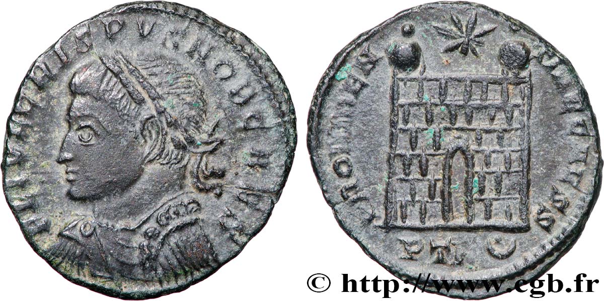 CRISPUS Centenionalis ou nummus TTB+