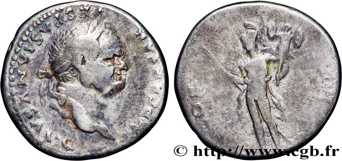 VESPASIAN Denier XF/VF