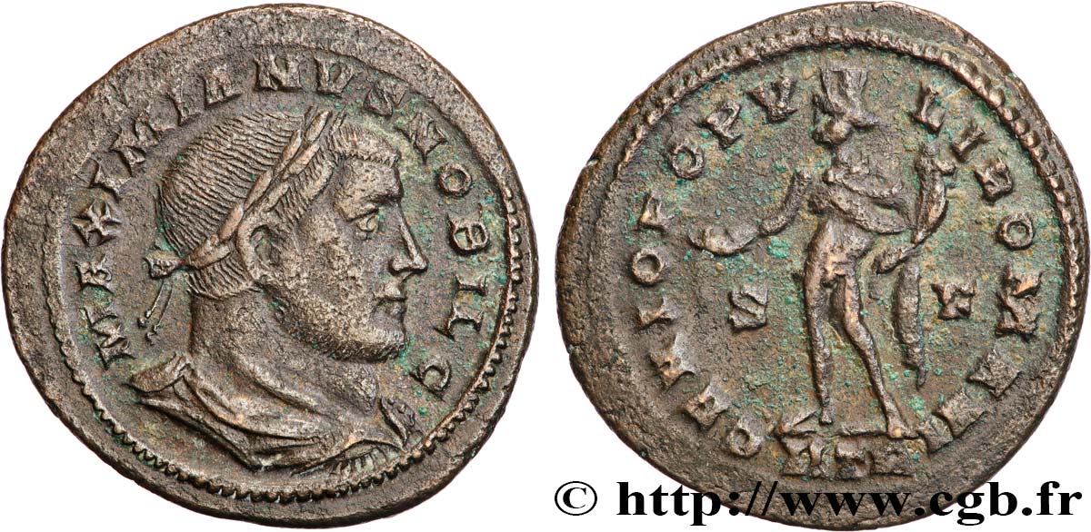 GALERIUS Follis ou nummus SS