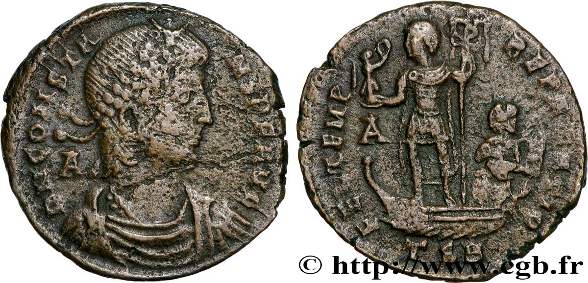 CONSTANTIUS II Maiorina, (MB, Æ 2) XF