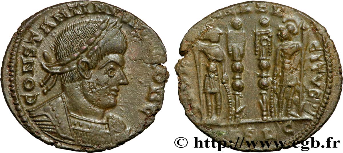 CONSTANTINE II Centenionalis ou nummus AU