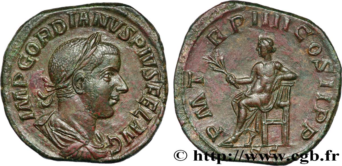 GORDIEN III Sesterce SUP