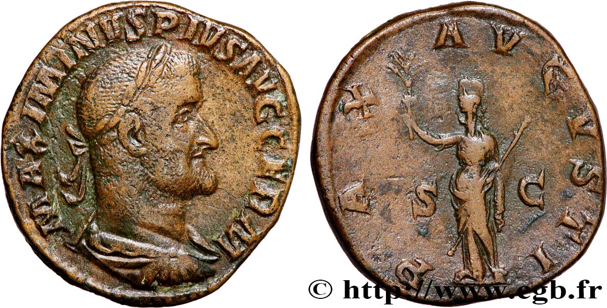 MAXIMIN Ier THRACE Sesterce TTB