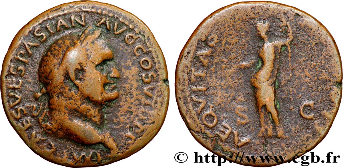 VESPASIAN As XF/VF