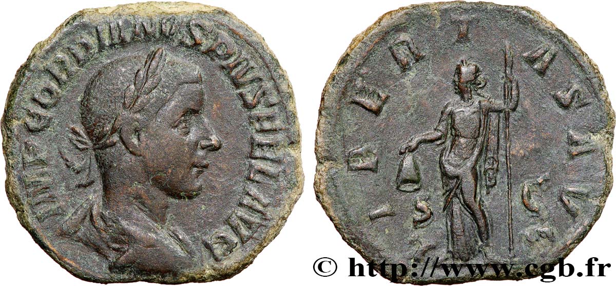 GORDIEN III Sesterce TTB